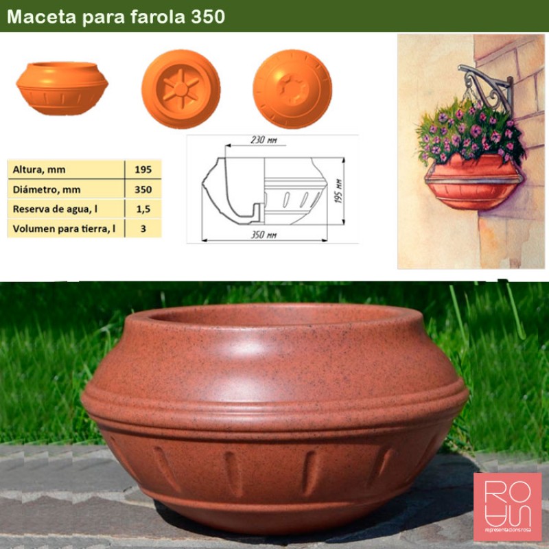 Jardinera per paret M350